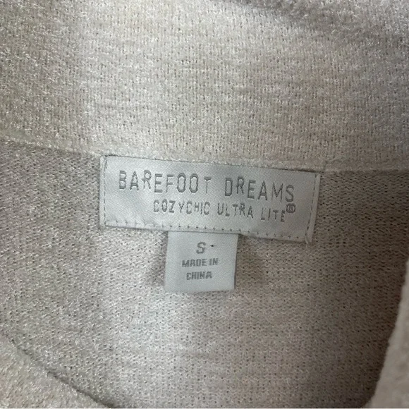 Barefoot Dreams CozyChic Ultra Lite Coastal Cowl Neck Tunic S Cozy Long Sweater - Picture 7 of 11